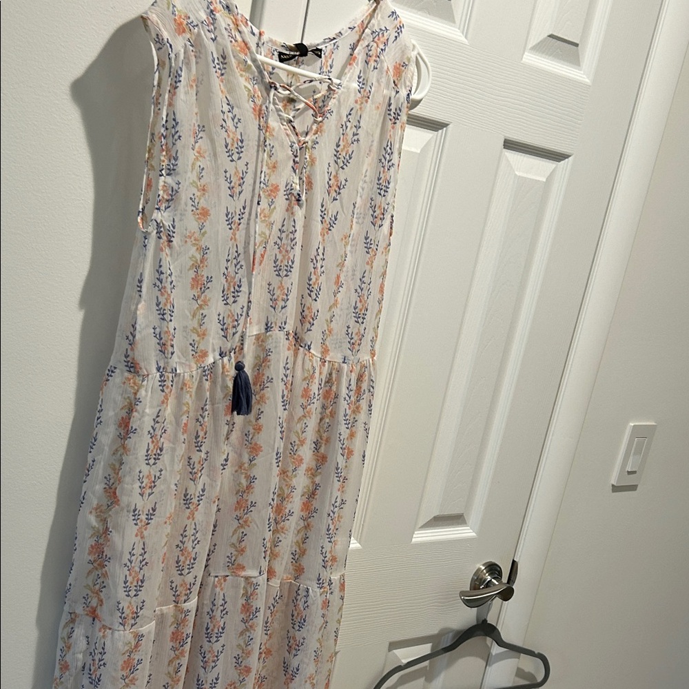 Floral Sheer Sleeveless Maxi Dress